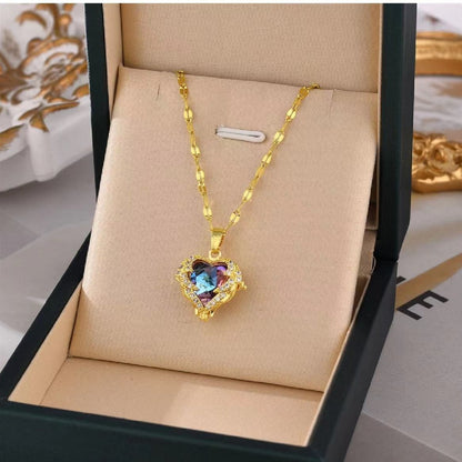 Titanium Steel Ocean Heart Titanium Steel Necklace For Women