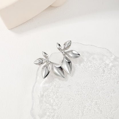 Irregular Metal Flower Women's Earrings
