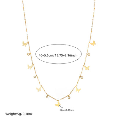 Crystal Fly Rhinestone Necklace