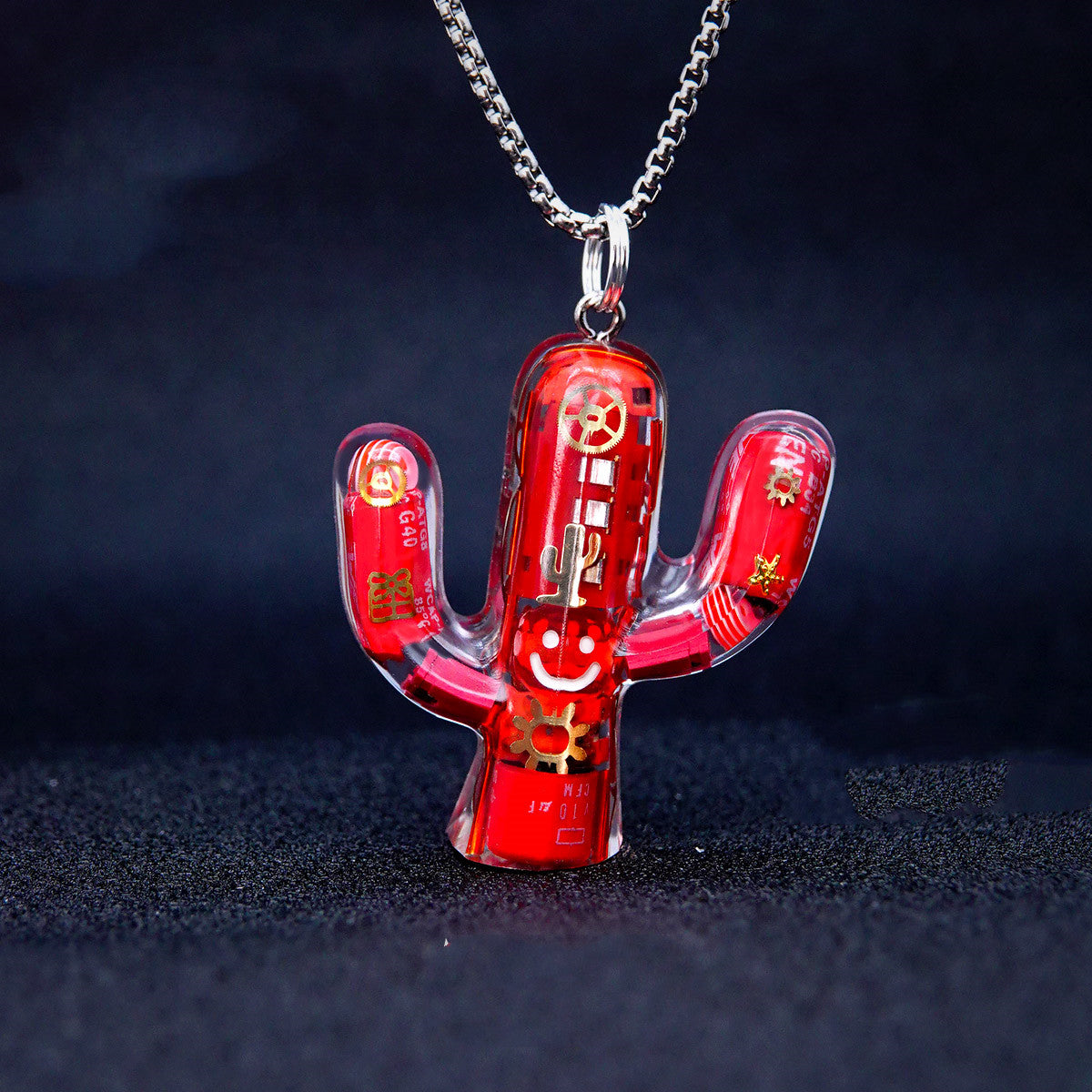 Trippy Cactus Charm