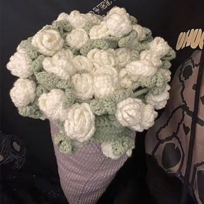 Hand-woven Diy Material Package Wool Ball Crocheted Flower Blanket