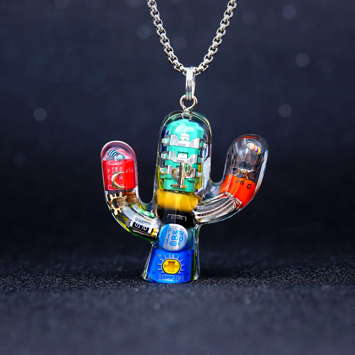 Trippy Cactus Charm