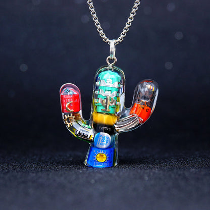 Trippy Cactus Charm