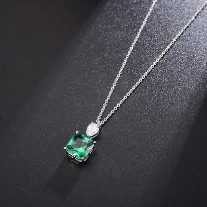 Green Crystal Personality Retro Hollow Women's Jewelry