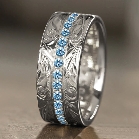 Cerulean Moon Ring