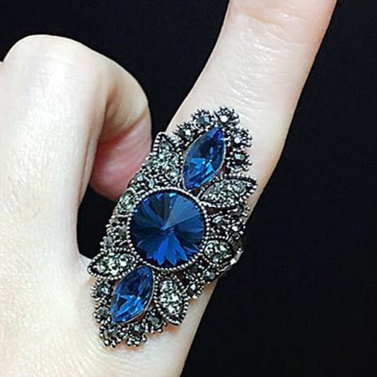 Azure Foliage Ring