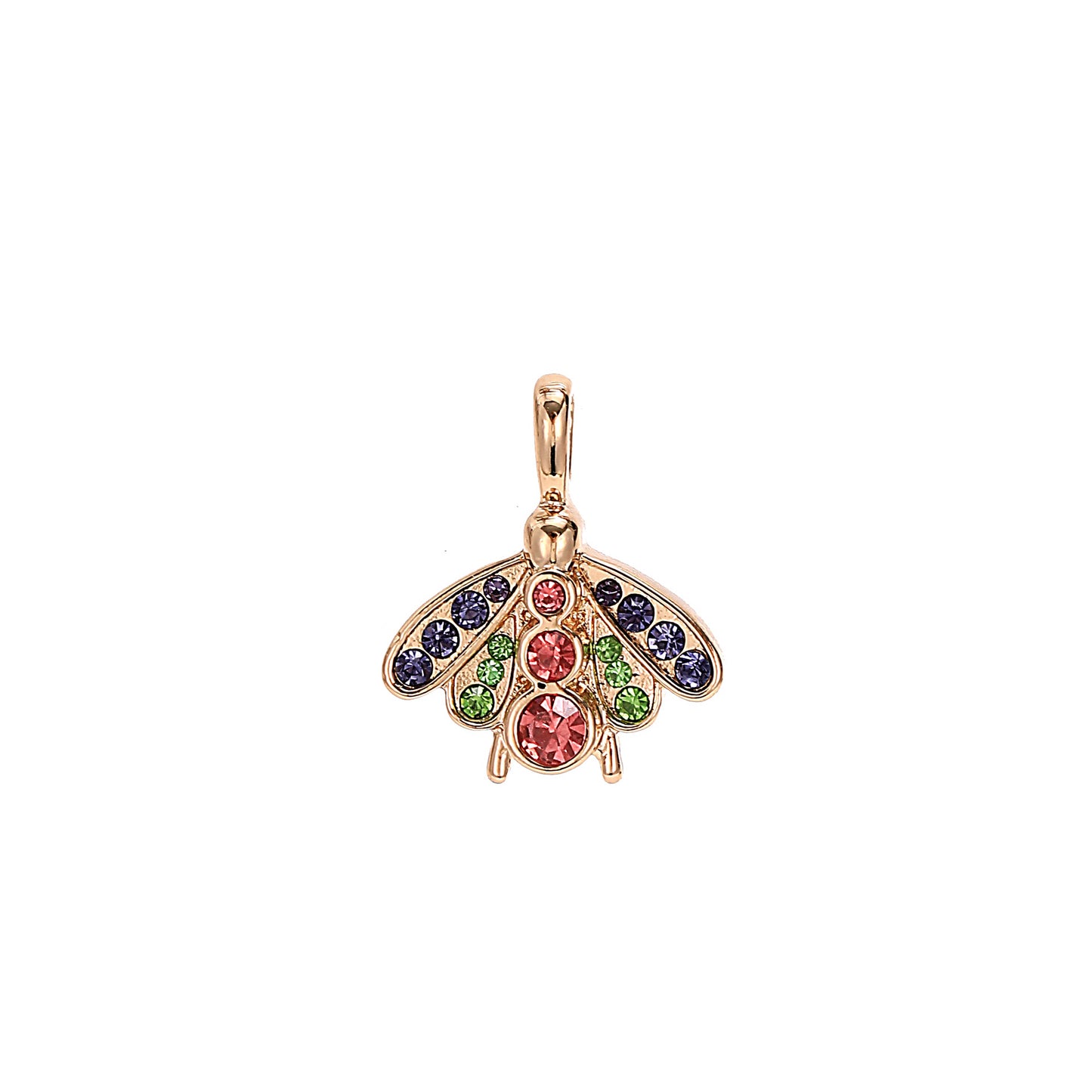 Summer Fruit Wind Watermelon Pendant Elephant Color Zircon Necklace 18K Gold