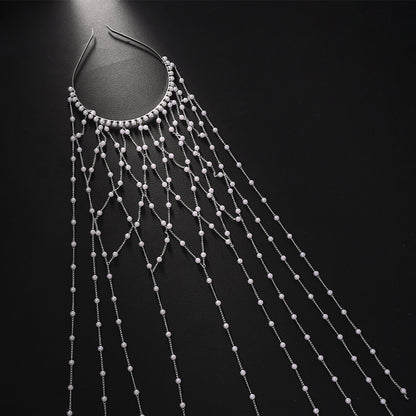 High-end Pearl Hairband Accessory For Formal Dresses