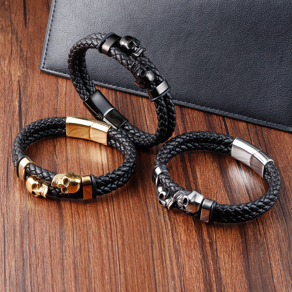 Ironclad Gold Skull Cuff