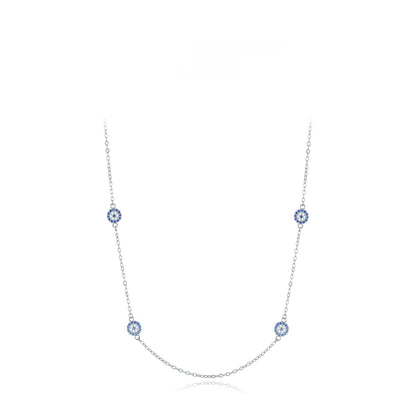 Niche Devil's Eye Necklace Clavicle Chain Female