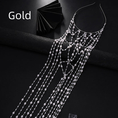 Fashion Website Tassel Pearl Headband Hair Accessory For Women