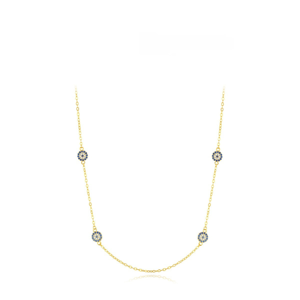 Niche Devil's Eye Necklace Clavicle Chain Female