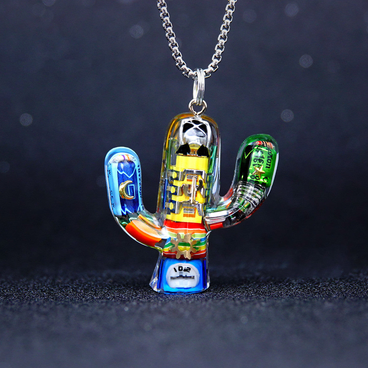 Trippy Cactus Charm