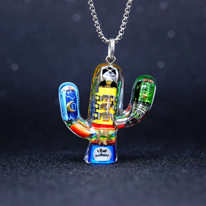 Trippy Cactus Charm