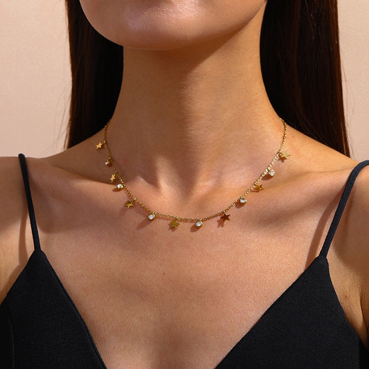 Crystal Fly Rhinestone Necklace