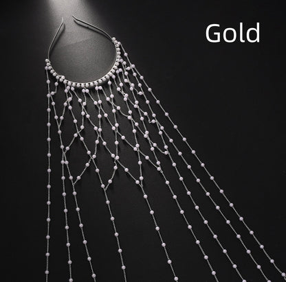 High-end Pearl Hairband Accessory For Formal Dresses