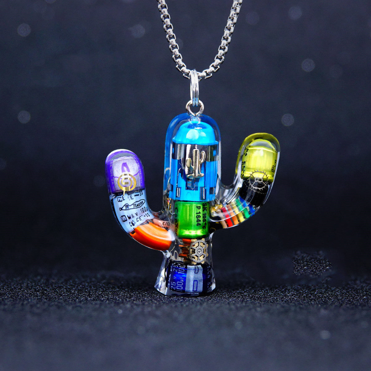 Trippy Cactus Charm