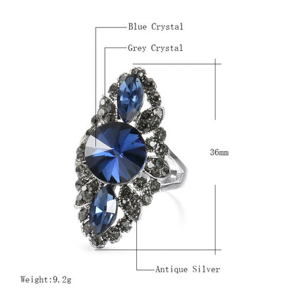 Azure Foliage Ring