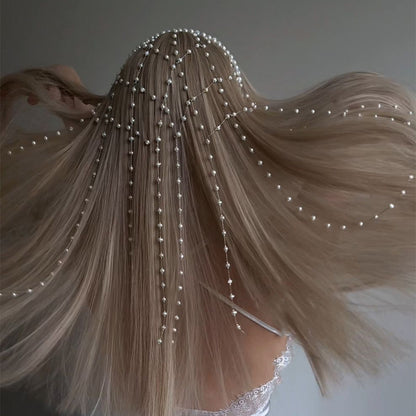 High-end Pearl Hairband Accessory For Formal Dresses