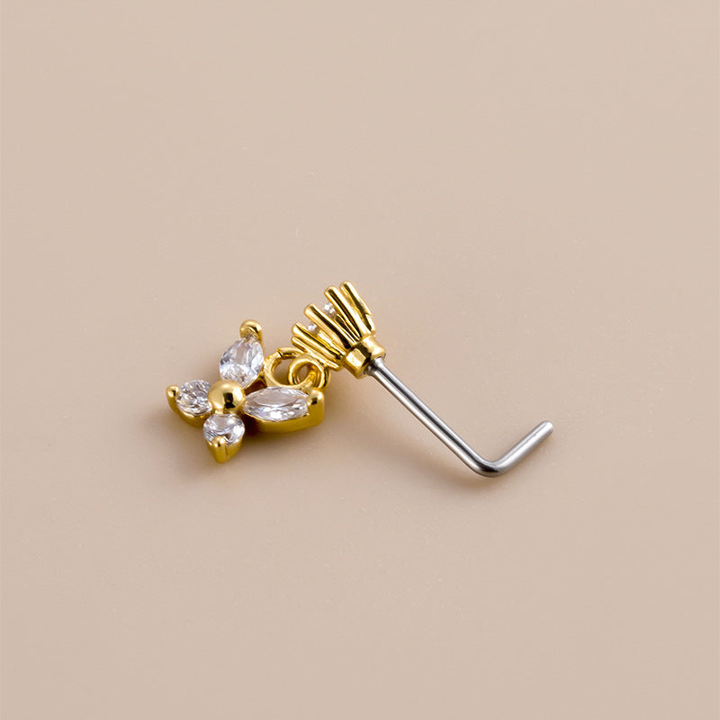 Fashionable And High-end Stainless Steel Nose Needle