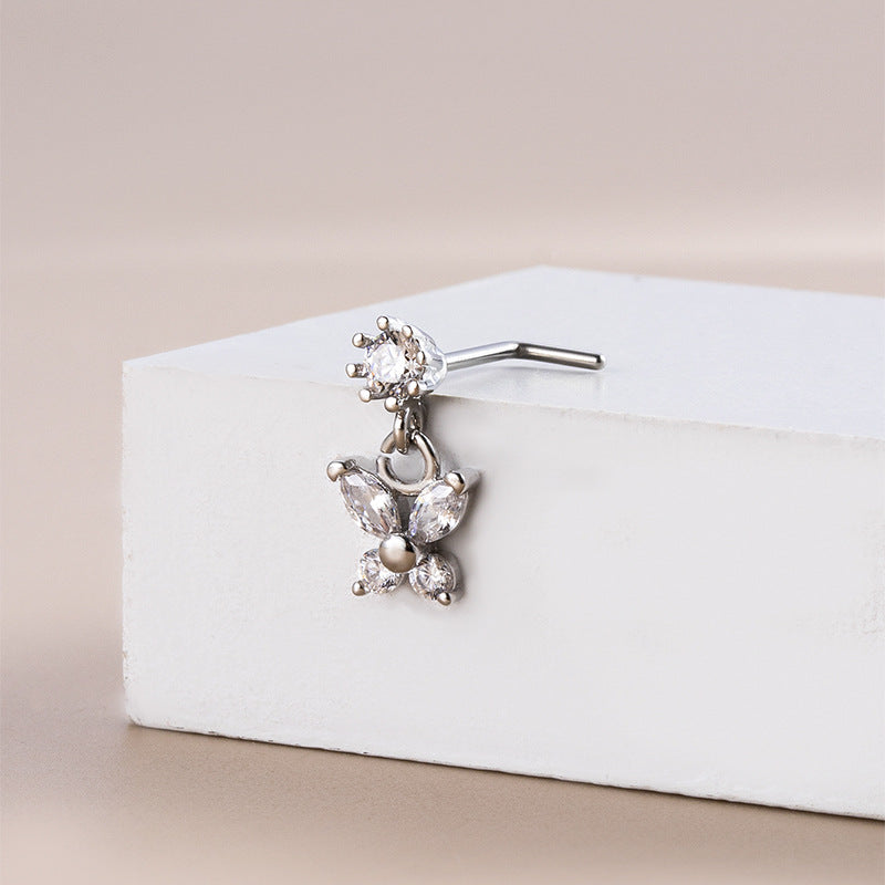 Fashionable And High-end Stainless Steel Nose Needle