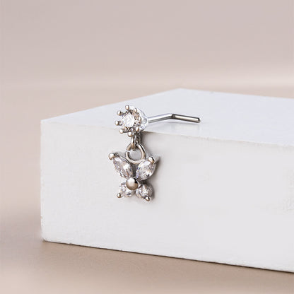 Fashionable And High-end Stainless Steel Nose Needle